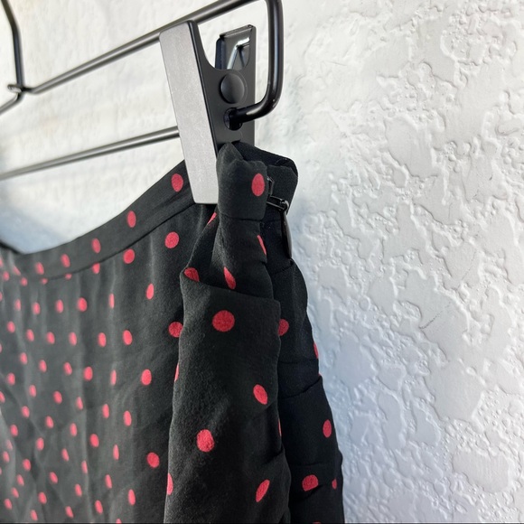 Veronica Beard 'Millie' Polka Dot Ruched Draped Mini Skirt - Picture 4 of 8